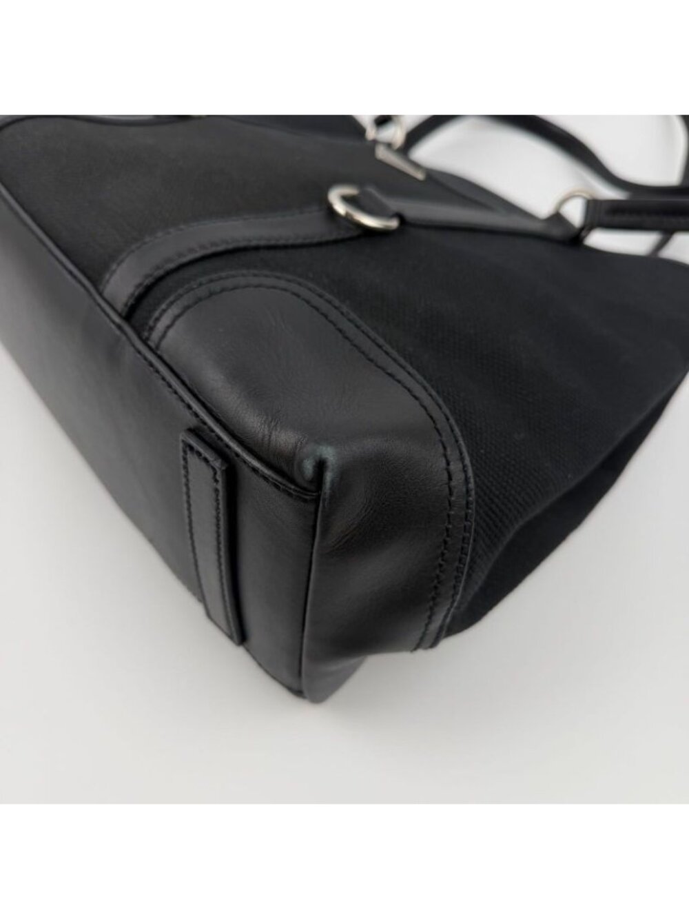 ★SOLD★ Prada Tote Black Canvas Vintage - Picture 11 of 16